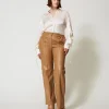 Pantalon Effet Cuir Avec élastique