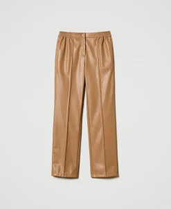 Pantalon Effet Cuir Avec élastique