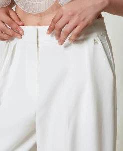 Pantalon Palazzo Avec Plis