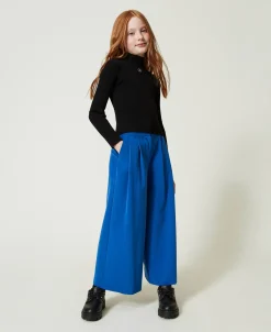 Pantalon Palazzo En Flanelle