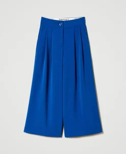 Pantalon Palazzo En Flanelle
