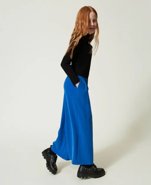 Pantalon Palazzo En Flanelle