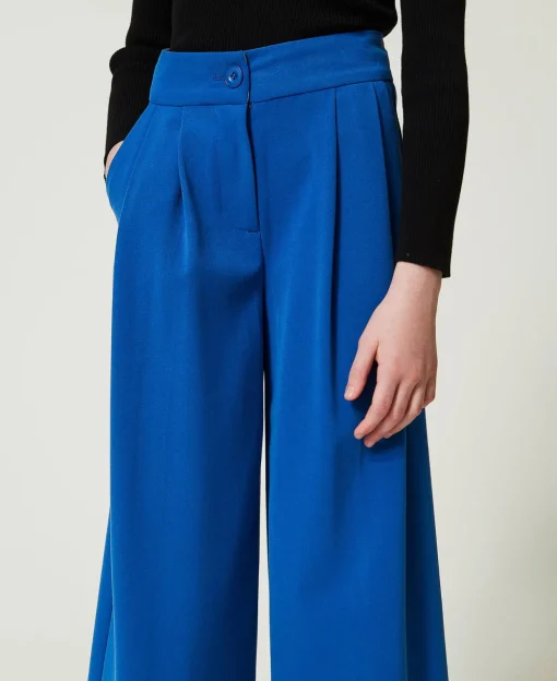 Pantalon Palazzo En Flanelle
