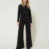 Pantalon Palazzo En Jersey Crêpé