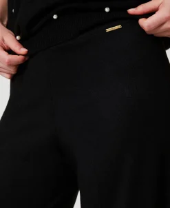 Pantalon Palazzo En Laine Mélangée