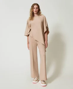 Pantalon Palazzo En Maille