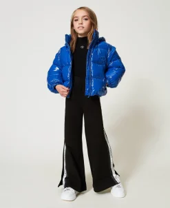 Pantalon Palazzo En Molleton Avec Logo