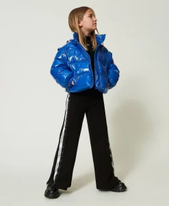 Pantalon Palazzo En Molleton Avec Logo