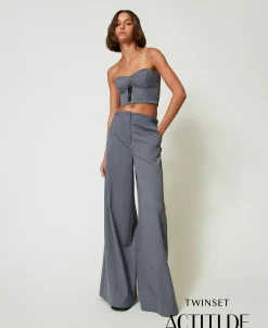 Pantalon Palazzo MYFO Avec Broderie