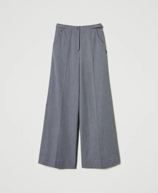 Pantalon Palazzo MYFO Avec Broderie