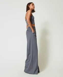 Pantalon Palazzo MYFO Avec Broderie