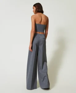 Pantalon Palazzo MYFO Avec Broderie