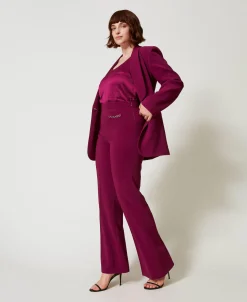 Pantalon évasé Avec Chaîne Oval T