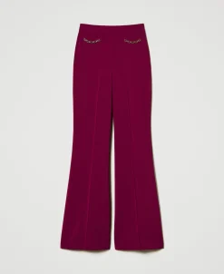 Pantalon évasé Avec Chaîne Oval T
