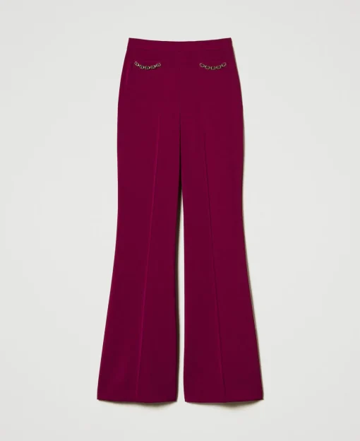 Pantalon évasé Avec Chaîne Oval T