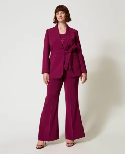 Pantalon évasé Avec Chaîne Oval T