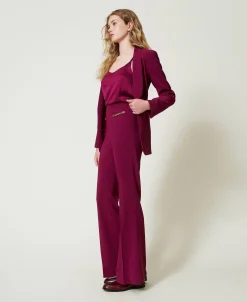 Pantalon évasé Avec Chaîne Oval T