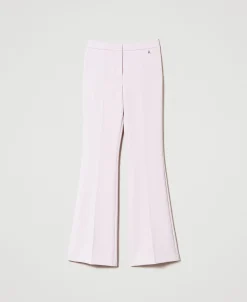Pantalon évasé Avec Crêpe Cady