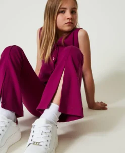 Pantalon évasé Avec Fente
