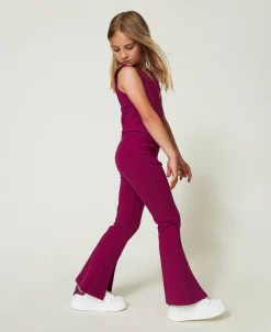 Pantalon évasé Avec Fente