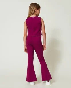 Pantalon évasé Avec Fente