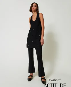 Pantalon évasé En Maille