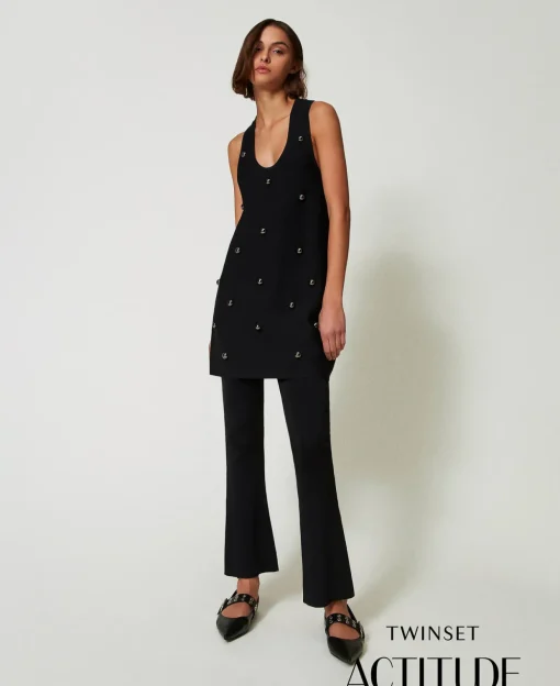 Pantalon évasé En Maille