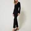 Pantalon évasé En Maille