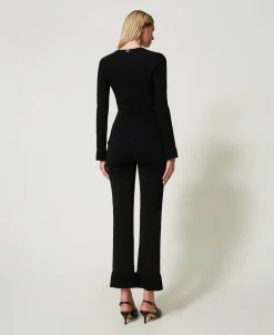 Pantalon évasé En Maille