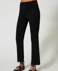 Pantalon évasé En Maille