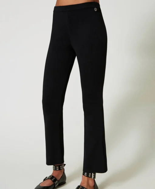 Pantalon évasé En Maille