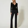 Pantalon évasé Taille Haute