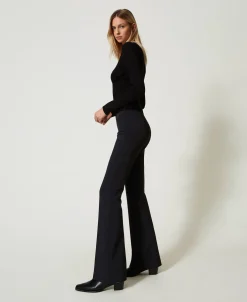 Pantalon évasé Taille Haute