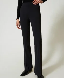 Pantalon évasé Taille Haute