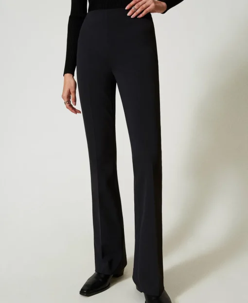 Pantalon évasé Taille Haute