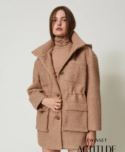 Parka En Drap Froncé