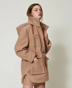 Parka En Drap Froncé