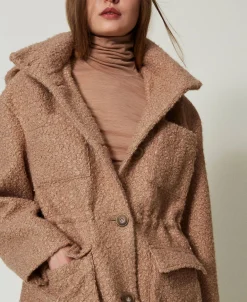 Parka En Drap Froncé