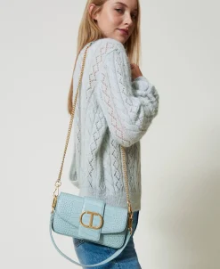 Petit Sac à Bandoulière «Amie» Avec Imprimé Croco
