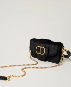 Petit Sac à Bandoulière «Amie» En Velours Brodé