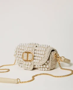 Petit Sac à Bandoulière «Amie» En Crochet Avec Perles