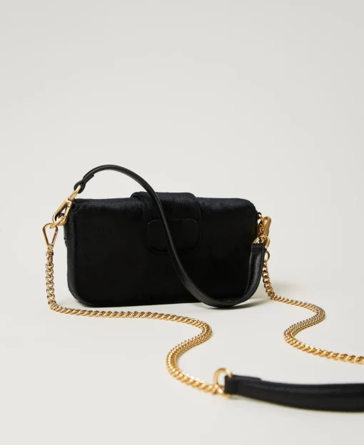 Petit Sac à Bandoulière «Amie» En Velours Brodé