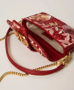 Petit Sac à Bandoulière «Amie» Avec Broderie