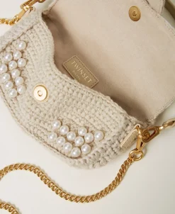 Petit Sac à Bandoulière «Amie» En Crochet Avec Perles