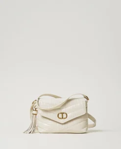 Petit Sac à Bandoulière «Dreamy» En Cuir Imprimé Croco