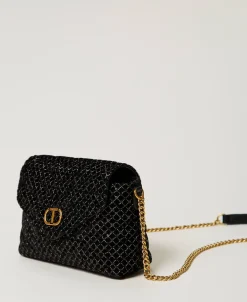 Petit Sac à Bandoulière «Dreamy» En Velours Brodé