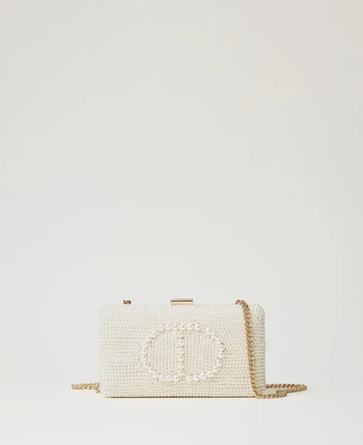 Pochette Avec Perles Et Oval T