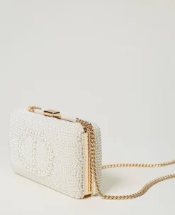 Pochette Avec Perles Et Oval T