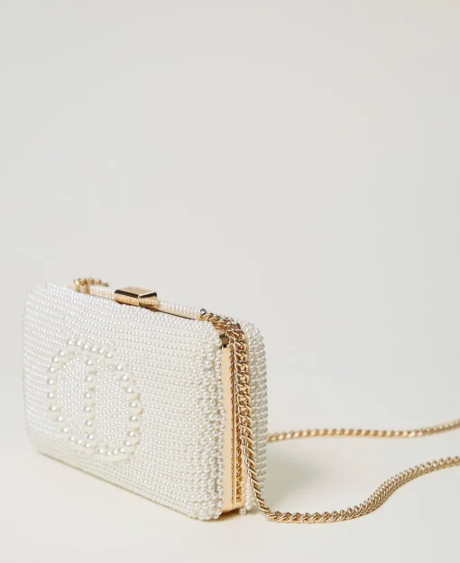 Pochette Avec Perles Et Oval T