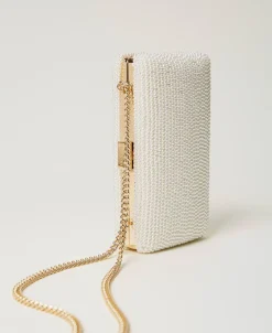 Pochette Avec Perles Et Oval T
